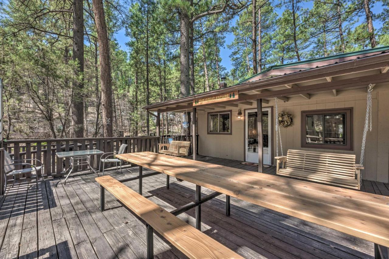 Tranquil Cabin With Stream And Deck Near Dtwn Ruidoso! Exterior foto